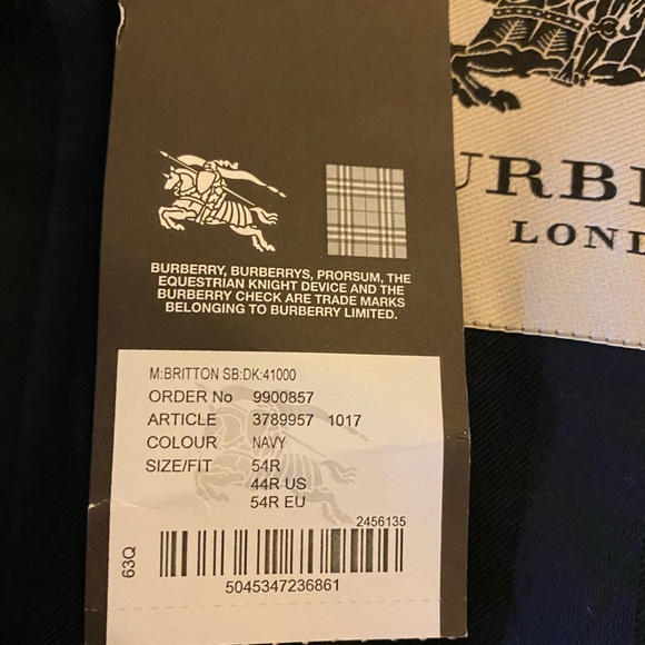 💥2xHP💥 Burberry London Britton Men’s Trench - Picture 9 of 9